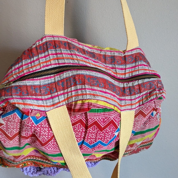 Tricia Fix DayTripper Weekender Small Duffle Tote Embellished Bag - Picture 10 of 16